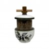 Ceramic Grinder for Herbes de Provence – Olive Sprig Design