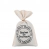 Duo Cadeau – Moulin à herbes de Provence (motif lavande) + Sac coton 100 g – Présentation kraft