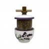 Ceramic Grinder for Herbes de Provence – Lavender Sprig Design