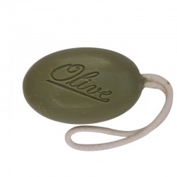 Oval Soap 200g – Olive Scent, with Cotton Rope