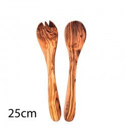 Salad Servers in Olive Wood | 25 cm